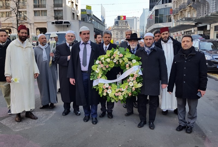 L’EMB, le Grand Rabbin de Bruxelles et des imams rendent hommage aux victimes des attentats du 22 mars 2016
