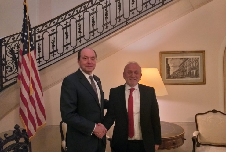 Rencontre entre le Président de l’EMB et l’Ambassadeur des USA en Belgique
