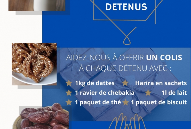 Colis pour détenus dans les prisons - Ramadan 1443 (2022)