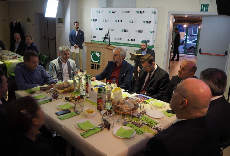 Le Président de l’EMB invité à un iftar organisé par la Fédération Islamique de Belgique